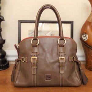 Dooney & Bourke Medium Florentine Domed Buckle Satchel 13x9x5.5